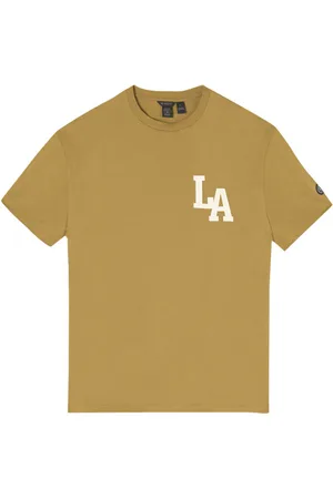 Le Temps des Cerises Tee-shirt Coupe Droite En Coton Tilleul Imprimé Au Dos - Tilleul