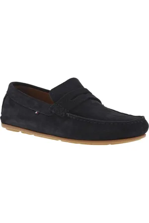 Tommy Hilfiger Mocassins En Cuir Bleu Marine - Bleu Marine