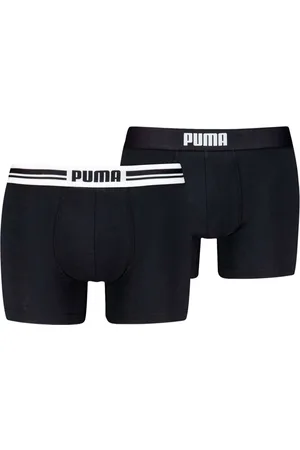 PUMA Lot De 2 Boxers En Coton Noirs - Noirs
