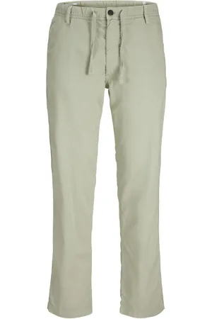 JACK & JONES Chino Stkane Hybrid Bondi Jogger Sn Coton Mélangé Kaki - Kaki