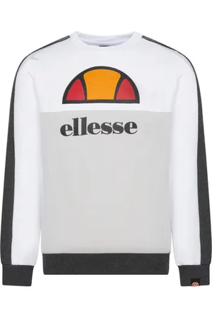 Ellesse Sweat Junior Garçon En Coton Avec Manches Longues Et Col Rond Gris Clair - Gris Clair