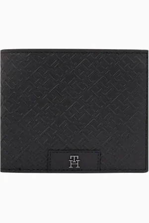 Tommy Hilfiger Portefeuille En Cuir Noir - Noir
