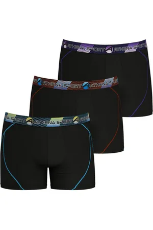 ATHENA Boxers Noirs, Lot De 3 - Noirs