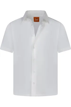 Kaporal 5 Chemise Junior Garçon Coton Avec Manches Courtes Et Col à Revers Blanche - Blanche