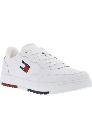 Tommy Hilfiger Baskets Basses En Cuir Blanches - Blanches