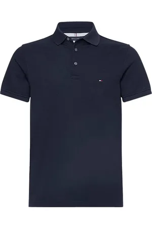 Tommy Hilfiger Polo Manches Courtes Tommy H Sportswear "1985 Polo" En Maille Piquée Bleu Marine - Marine