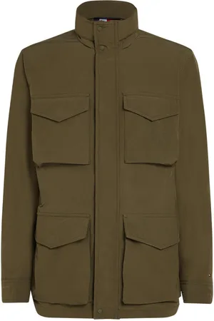 Tommy Hilfiger Parka Avec Manches Longues Et Col Montant Kaki - Kaki