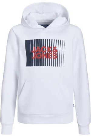 JACK & JONES Sweat à Capuche Junior Garçon Jack & Jones Et Col à Capuche Blanc - Blanc