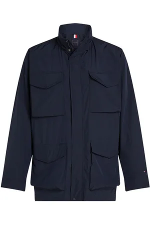 Tommy Hilfiger Parka Tommy Hilfiger B&t Grande Taille Avec Manches Longues Et Col Montant Marine - Marine