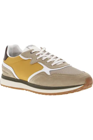 Redskins Baskets Basses Reskins Running Beige à Semelle Plate Et à Lacets Plats - Beige