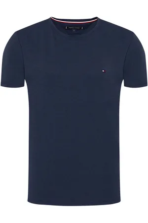 Tommy Hilfiger T-shirt Tommy H Sportswear Coton Droite Avec Manches Courtes Et Col Rond Marine - Marine