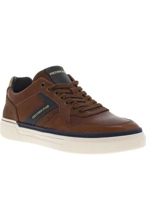 Redskins Baskets En Cuir Cognac Et à Lacets - Cognac