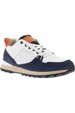 Bullboxer Baskets Basses En Cuir Blanc Et Empiècements Nubuck - Blanches