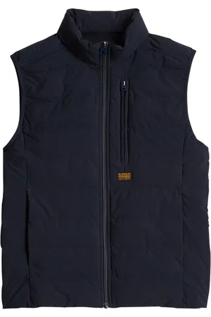 G-Star Doudoune Sans Manches Coupe Slim Fit G-star Bleue Marine Matelassée Avec Une Poche Zippée à La Poitrine - Marine