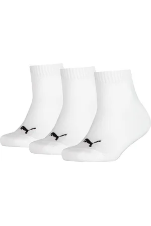 PUMA Lot De 3 Paires De Chaussettes Mi-hautes En Coton Mélangé Blanc - Blanc