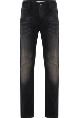 NAME IT Jean Slim Noir Légèrement Délavé - Noir