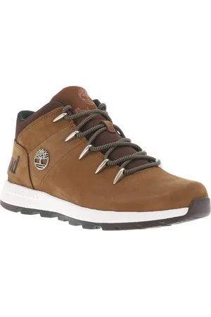 Timberland Bottines Marrons Et à Lacets Ronds - Marron