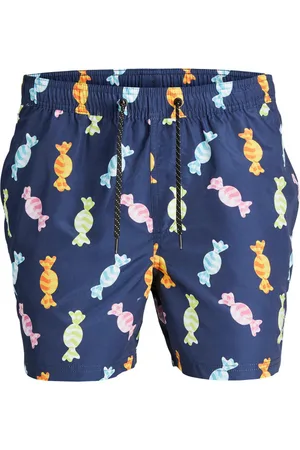 JACK & JONES Short De Bain Junior Garçon Jpstfiji Jjswim Funny Jnr Marine - Marine