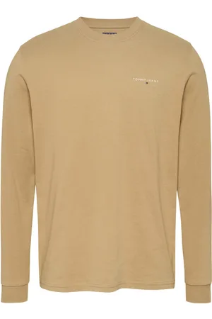Tommy Hilfiger T-shirt Avec Manches Longues Et Col Rond Sable - Sable