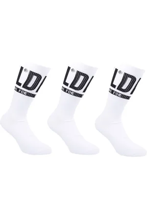 Diesel Lot De 3 Paires De Chaussettes Diesel Ray En Coton Mélangé Blanc - Multicolore