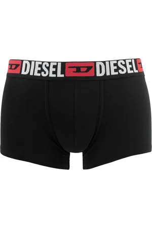 Diesel Lot De 3 Boxers Diesel En Coton Mélangé Noir, Rouge Et Gris Chiné - Multicolore