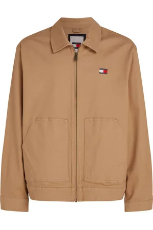 Tommy Hilfiger Blouson Coton Avec Manches Longues Et Col Français Sable - Sable