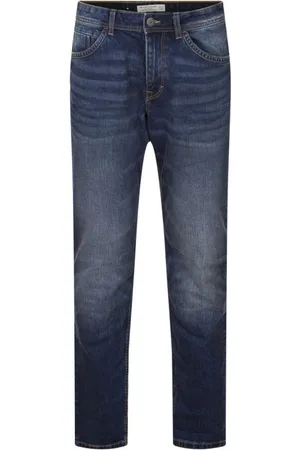 TOM TAILOR Jean Coupe Regular Fit En Coton Bleu Indigo Délavé - Bleu Indigo