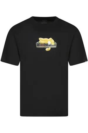 Vans T-shirt Coton Avec Manches Courtes Et Col Rond Noir - Noir
