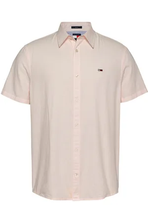 Tommy Hilfiger Chemise Avec Manches Courtes Et Col Français Rose - Rose