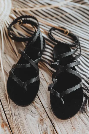 Saaj Sandales asma noir