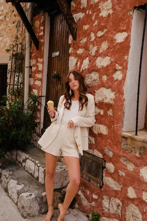 Saaj Short léo lin viscose
