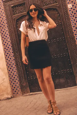 Saaj Jupe lydia noir