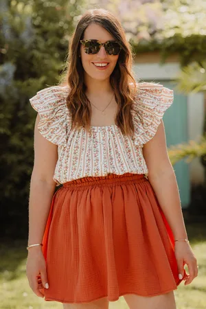Saaj Jupe eloise argile coton