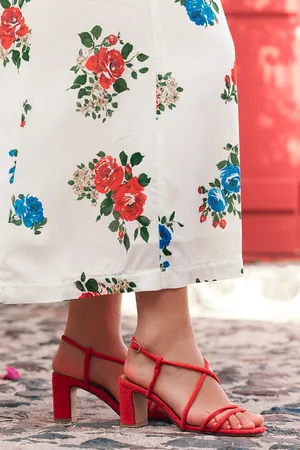 Saaj Sandale gaby rouge