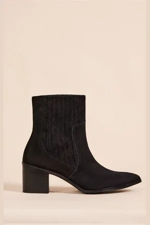 Saaj Bottines sandra noir