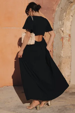 Saaj Robe regina noir