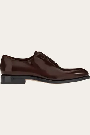 Salvatore Ferragamo Hommes Derby Tramezza Brun Taille 40