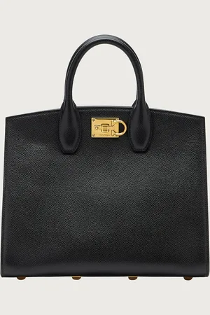 Salvatore Ferragamo Femmes Studio Box bag (M) Noir