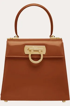 Salvatore Ferragamo Femmes Iconic Top Handle (S) Brun