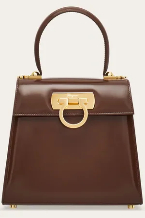 Salvatore Ferragamo Femmes Iconic Top Handle (S) Brun