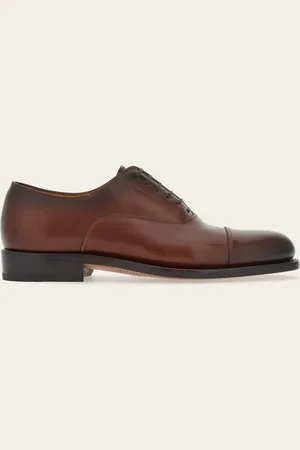 Salvatore Ferragamo Hommes Oxford Tramezza avec embout Brun Taille 40