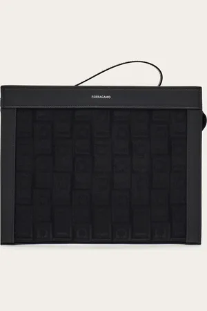 Salvatore Ferragamo Hommes Pochette Monogram Noir