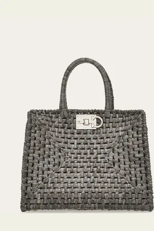Salvatore Ferragamo Femmes Studio Box bag (M) Gris