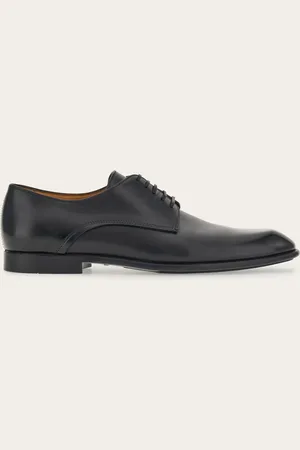 Salvatore Ferragamo Hommes Derby avec nuances Noir Taille 40