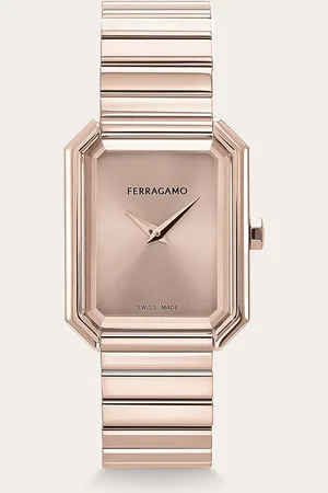 Salvatore Ferragamo Femmes Montre Crystal Or