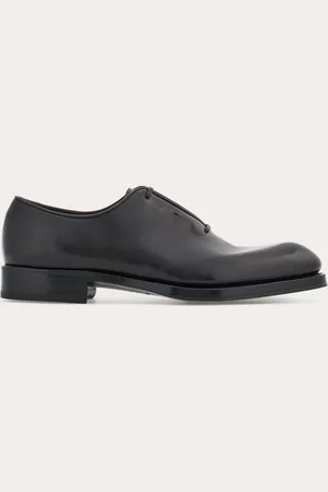 Salvatore Ferragamo Hommes Oxford Tramezza avec laçage couvert Noir Taille 40