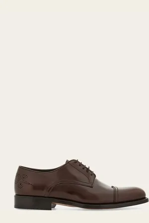 Salvatore Ferragamo Hommes Derby avec embout Brun Taille 39.5