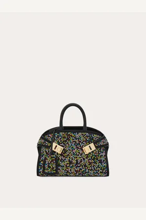 Salvatore Ferragamo Femmes Sac à main Hug avec cristaux (XS) Multicolore