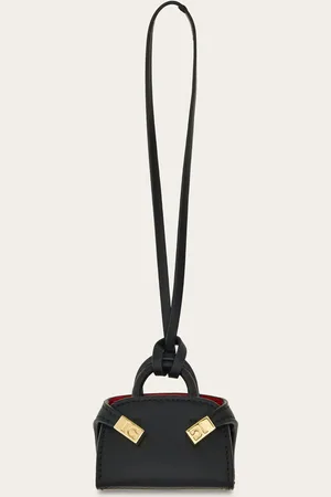 Salvatore Ferragamo Femmes Pendentif mini Hug Noir