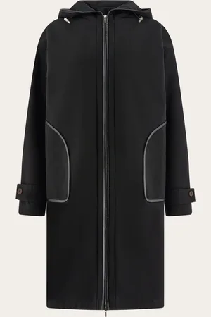 Salvatore Ferragamo Femmes Parka long matelassé Noir